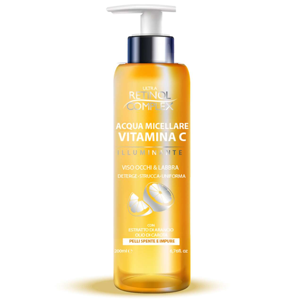 ACQUA MICELLARE CON VITAMINA C 200ml