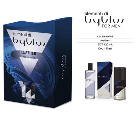 Byblos Elementi LEATHER: EDT120ml + Deo 150ml