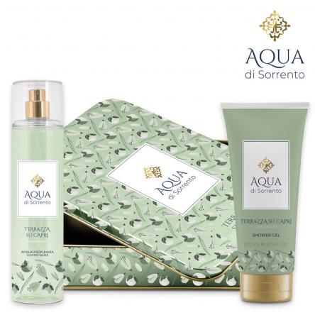 Aqua di sorrento gift set capri (sg 200ml + acqua profumata 245ml)