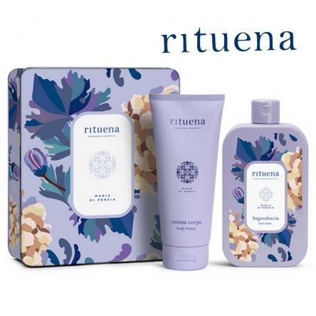 Rituena magia di persia gift set in latta (sg 400ml+ bl 200ml)Rituena magia di persia gift set in latta (sg 400m...