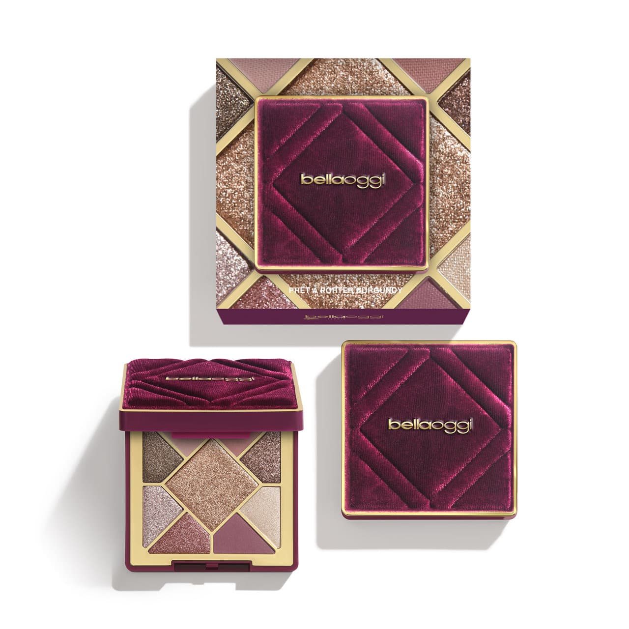 Bellaoggi  Palette Velvet Borgogna Small