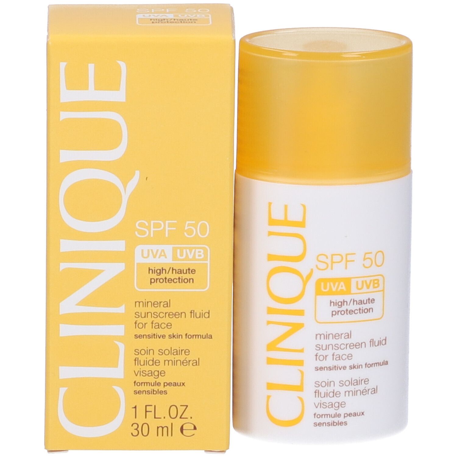 Clinique CLINIQUE Sun SPF 50 Mineral Sunscreen Fluid For Face fluido abbronzante ai minerali per il viso SPF 50