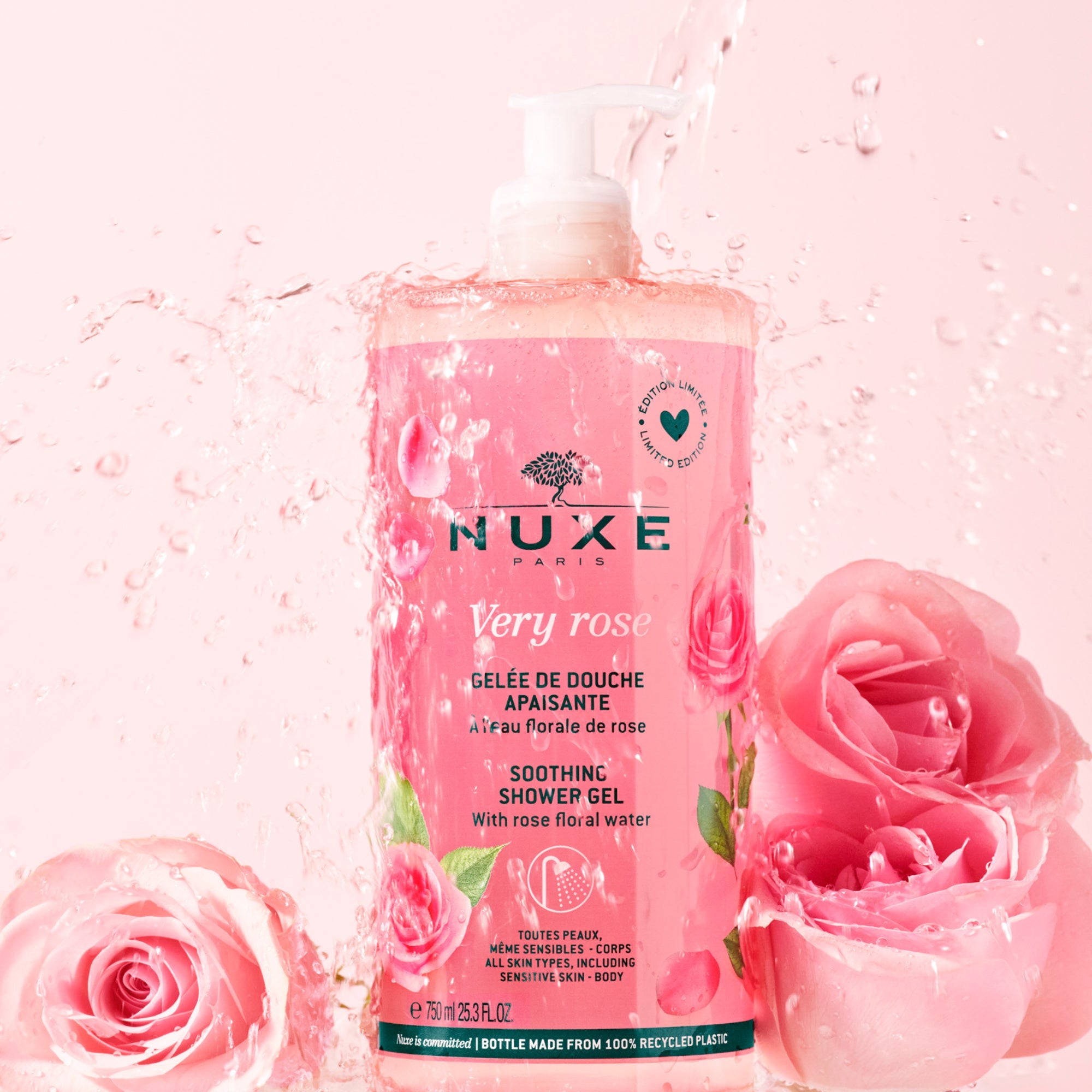 Nuxe Very Rose Gelée de Douche Apaisante 750ml