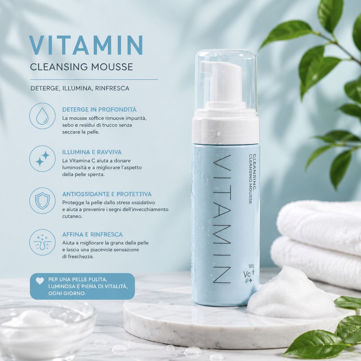 kormesic mousse detergente vitamin 150ml