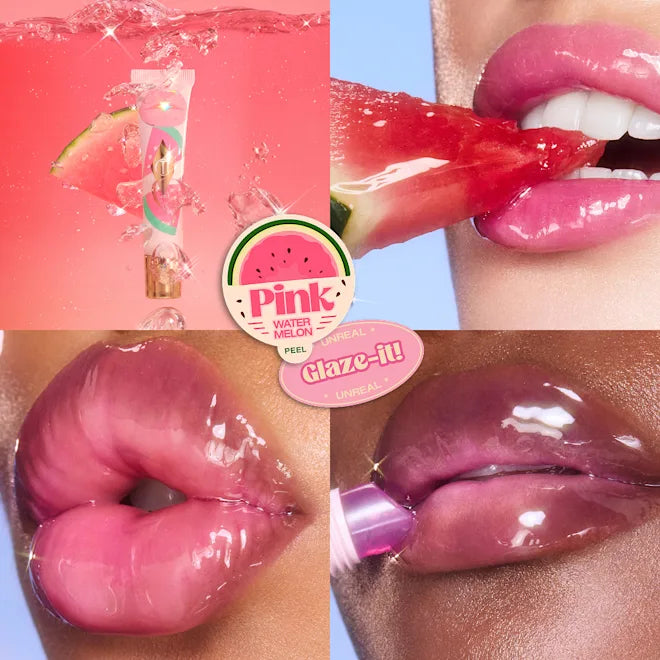 UNREAL LIPS HEALTHY GLOW NECTAR OIL JUICYLICIOUS PINK WATERMELON