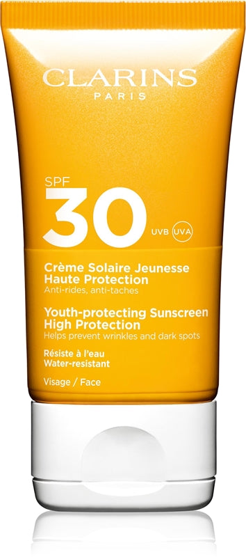 Clarins Youth-Protecting Sunscreen High Protection crema abbronzante viso SPF 30